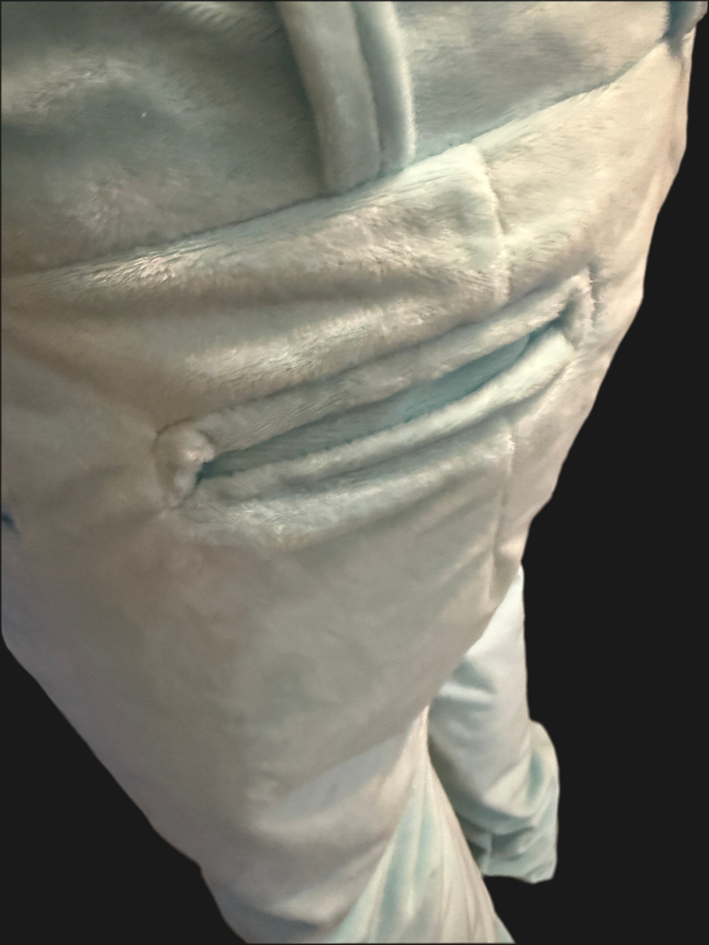 Blue Plush Lounge Pants.