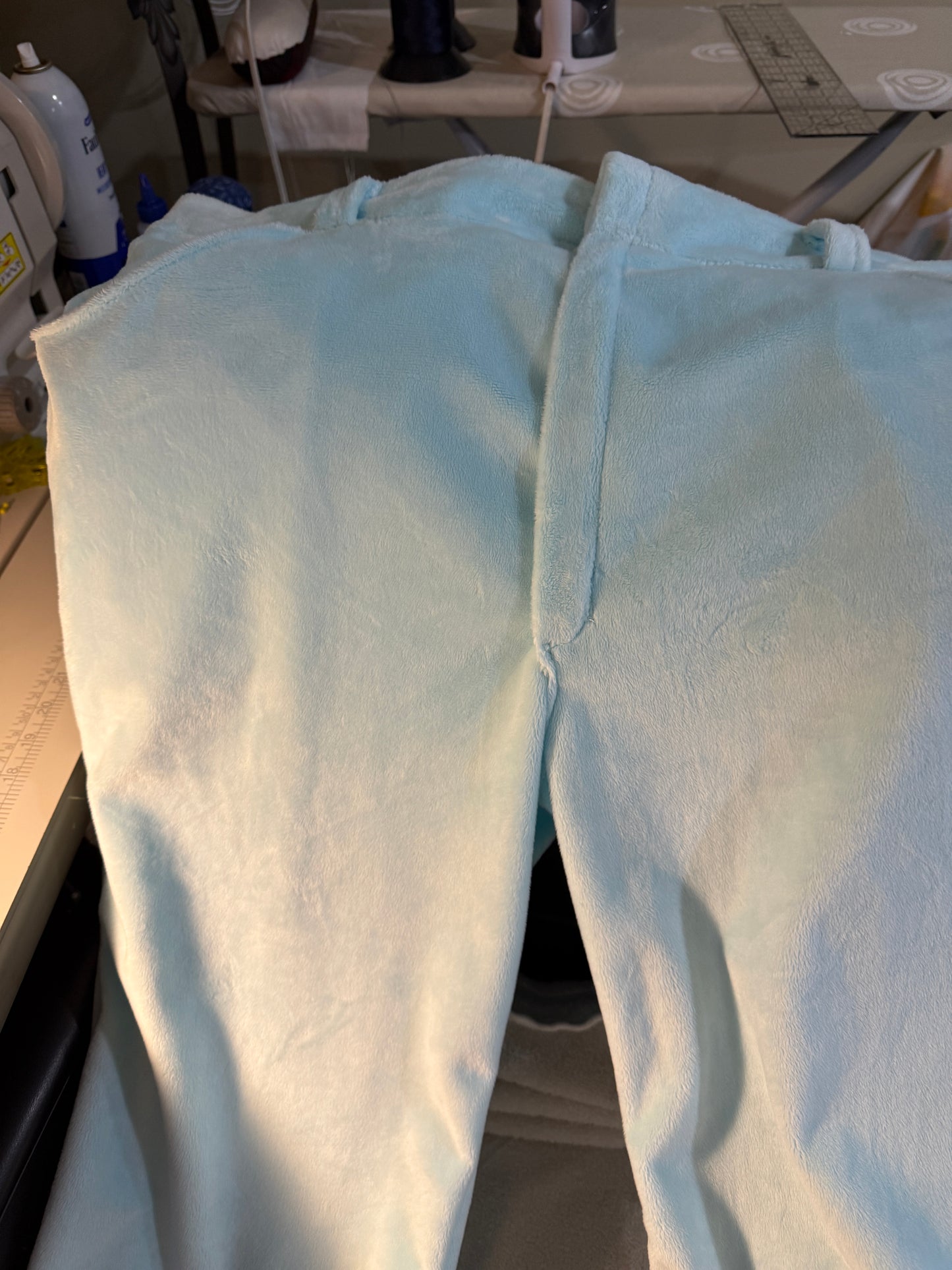 Blue Plush Lounge Pants.