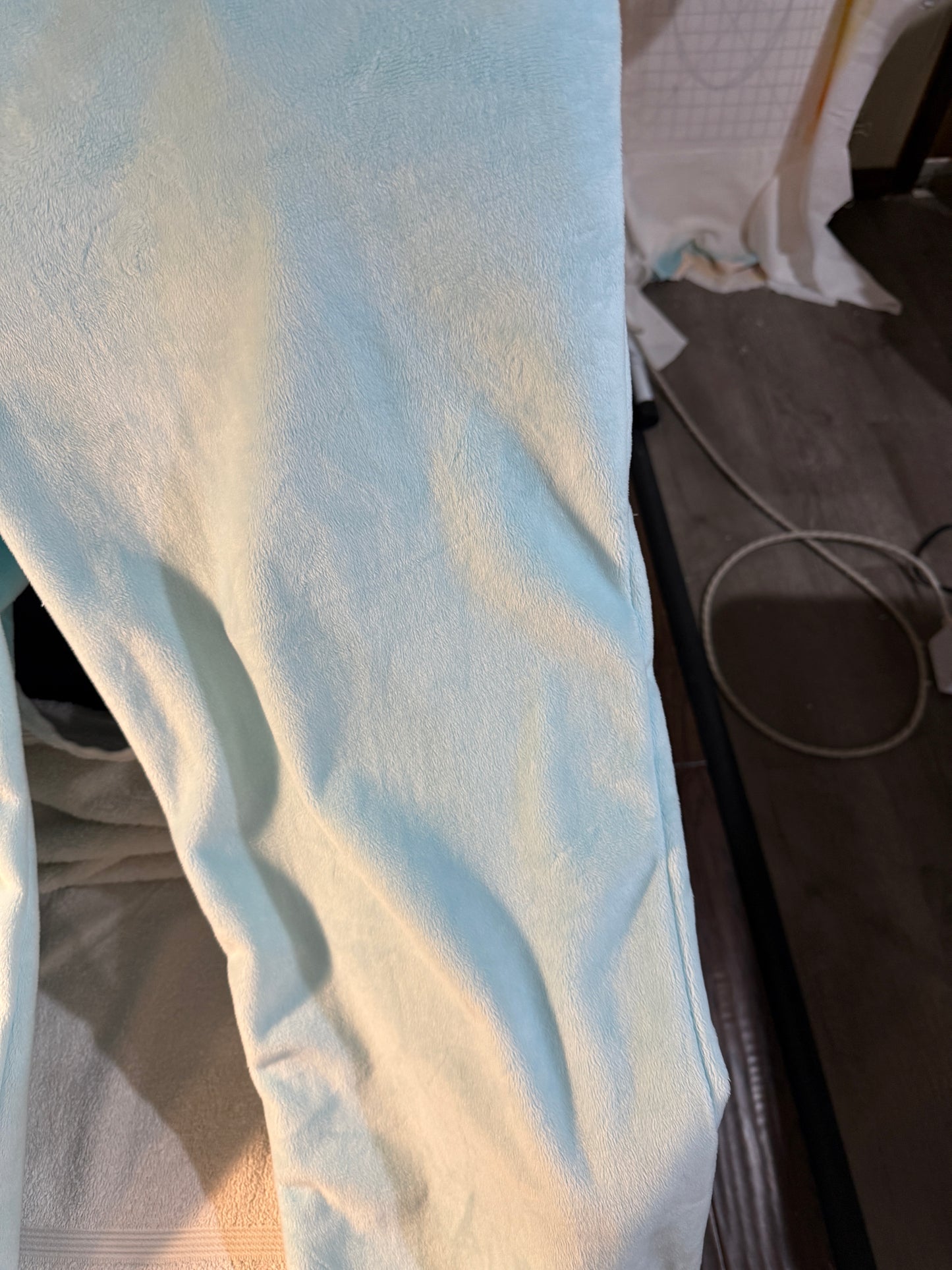 Blue Plush Lounge Pants.